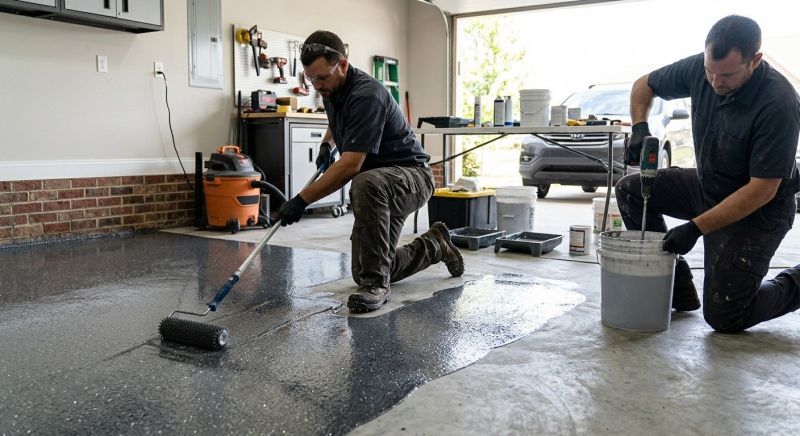Basement Floor Epoxy Service in Alexandria, VA