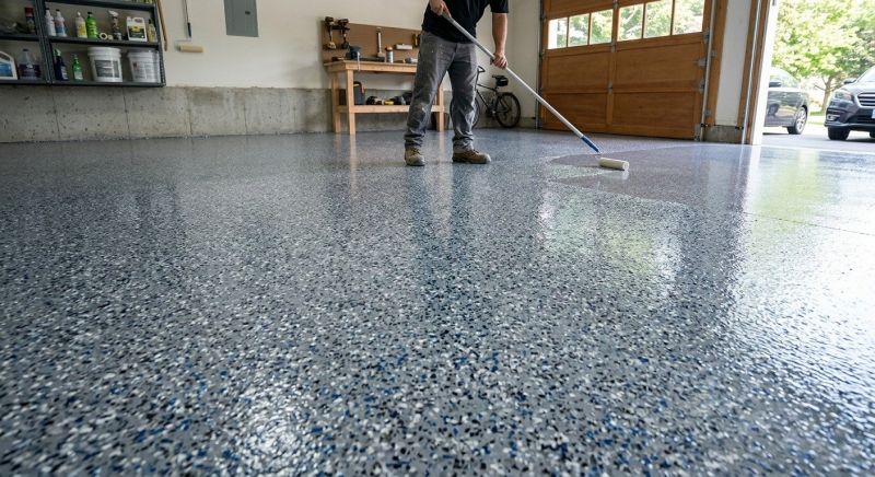 Residential Floor Coating in Raleigh, NC